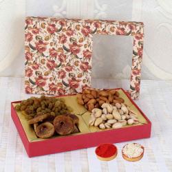 Bhai Dooj Tikka - Mix Dry Fruit Box of Bhaiya Dooj Gift