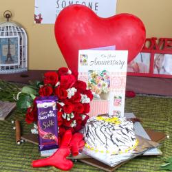 Heart Shaped Soft Toys - Anniversary Celebration Time