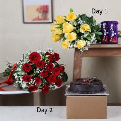 I Love You Flowers - Two Days Hamper Serenade Delivery
