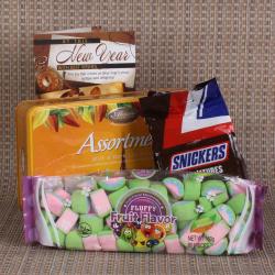 Send New Year Gift Marshmallow with Chocolate New Year Combo To Gurgaon