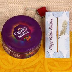 Single Rakhi Combos - Quality Street Chocolate Rakhi Gift Combo