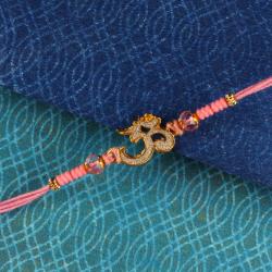 Rakhi Bracelets - Crystal Beads with Om Rakhi