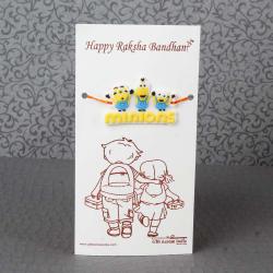 Kids Rakhi Gifts - Minions Rakhi for Kids