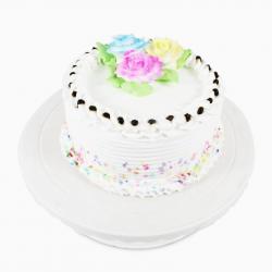 Regular Cakes - Floral Round Vanilla Cake