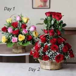 I Love You Flowers - Awesome Gifts Hamper for Two Days