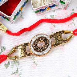Rakhi International Delivery - Antique Bracelet Design Rakhi  - Worldwide