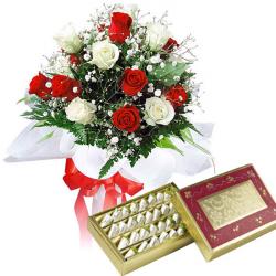 Ganesh Chaturthi - Mix Roses with Mix Sweets