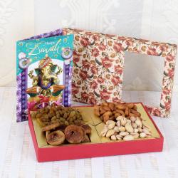 Diwali Greeting Cards - Diwali Greeting and Healthy Dry Fruits