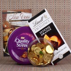Send New Year Gift Best New Year Chocolate Treat To Lucknow