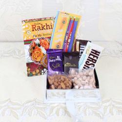 Rakhi With Cards - Rakhi Special Gifts Box Online