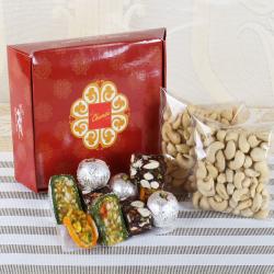 Send Assorted Sweets with Cashew To Hassan