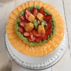 Delicious Eggless Fresh Fruit Cake