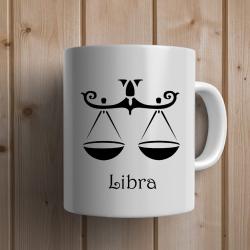 Birthday Zodiac Mugs - Libra Zodiac Sign Personalized Mug