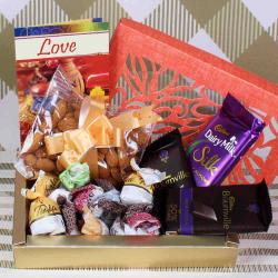 Valentine Romantic Hampers For Her - Chocolate hamper for Valentines Day