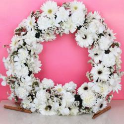 Missing You Gifts for Boyfriend - Fresh Flowers Sympathy Wreath