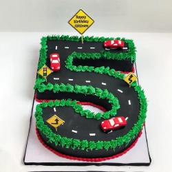 Car Cakes - Racing Car Number Cake