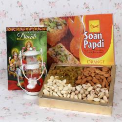 Send Diwali Gift Assorted Dryfruit with Soan Papdi Hamper To Blimora
