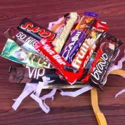 Friendship Day Gift Hampers - 10 Bars Of Imported Assorted Chocolate