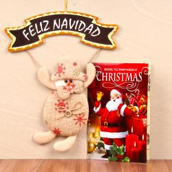 Send Christmas Gift Spanish Merry Christmas Banner with Snowmen Face Bunny To Gautam Budh Nagar