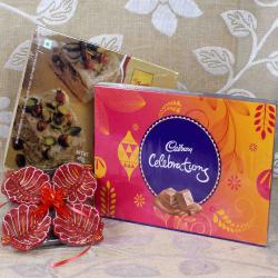 Diwali Sweets - Celebration with Earthen Diya Hamper