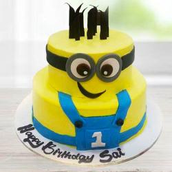 Minion Cakes - 2 tier Minion Cakes 3 Kg 