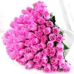 New Born Flowers - Bouquet Of 50 Pink Roses