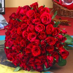 Valentine Flowers - Surprising 100 Red Roses Bouquet