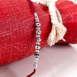 Silver Rakhis - Silver Beads Rakhi