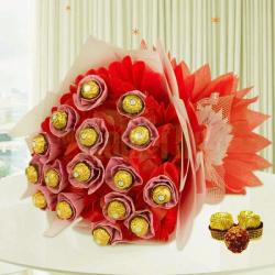 Send Ferrero Rocher Bouquet Online To Satna