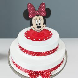 Mickey Mouse Cake - 2 tier Mini Mouse cake 