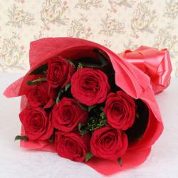 Fathers Day Flowers - Red Roses Bouquet Online