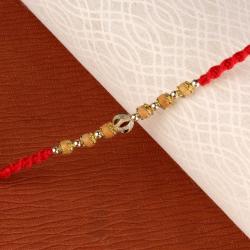 Rakhi Threads - Gorgeous Wooden Beads Rakhi