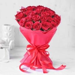 Valentine Flowers - Lovable Twenty Five Lovely Red Roses
