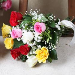 Anniversary Gifts for Son - Bouquet of Mix Roses Online