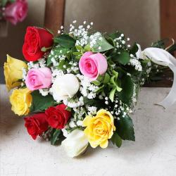 Fathers Day Gifts for Grandfather - Bouquet of Mix Roses Online