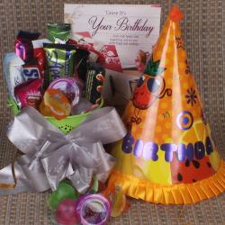 Birthday Home Decor - Imported Choco Jelly Birthday Gift Bucket