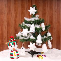 Christmas Decoration - Snowy Christmas Tree with Snowman