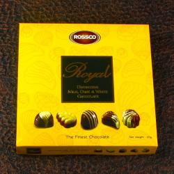 Send Rossco Royal Distinctive Milk Dark and White Chocolate To Delhi