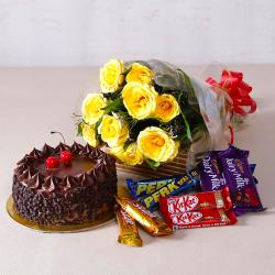 Send Cakes Gift Birthday Chocolaty Treat To Noida