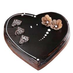 Five Star Cakes - Dark Chocolate Heart Shape Cake from Five Star Bakery