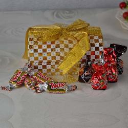 Chocolates for Him - Truffle and Twix Chocolate with Treasure Box