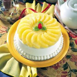 Send Fresh Pineapple Fruit Cake To Kolkata
