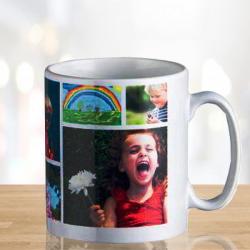 Rakhi Personalized Gifts - Photo Collage Personalized Coffee Mug