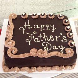 Fathers Day Gift For Father In Law - Fathers Day Special One Kg Chocolate Cake