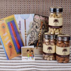 Rakhi Worldwide - Designer Rakhi with Dry Fruits - Worldwide