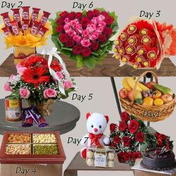 Valentine Serenades Gifts - Seven Days Gifts Combo For Valentine