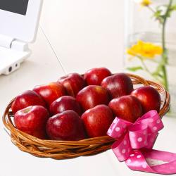 Flowers with Fruits - Apples in Basket