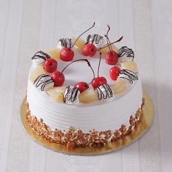 Cakes by Occasions - Eggless Fresh Cream Butterscotch Cake
