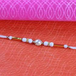 Lumba Rakhis - Simple Pearl Beads Rakhi