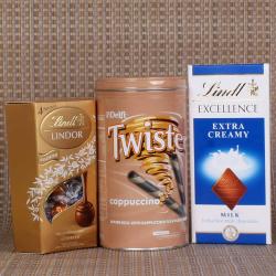 House Warming Gifts for New Home - Lindt Chocolate and Wafer Combo